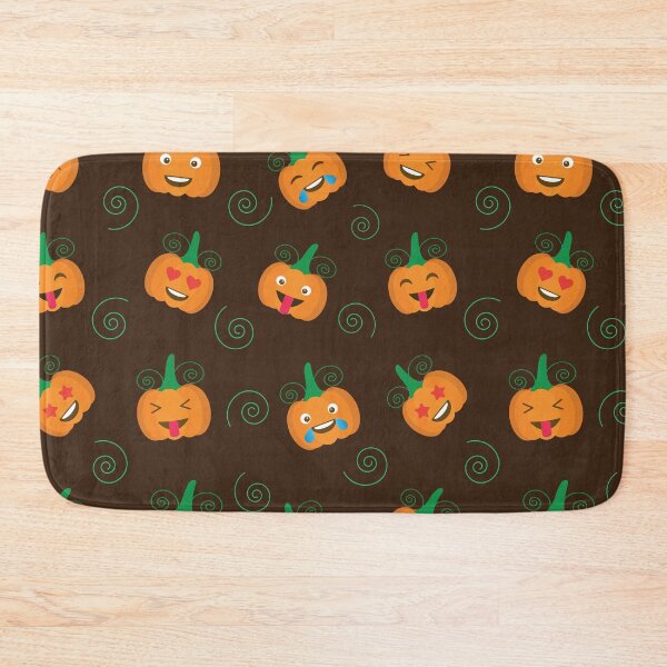 Item preview, Funny  emoji pumpkins pattern  designed and sold by Yasminepatterns .