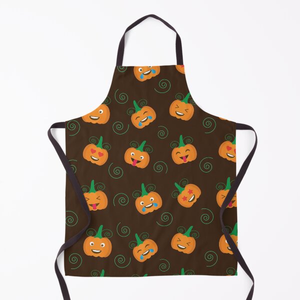 Item preview, Funny emoji pumpkins pattern designed and sold by Yasminepatterns .