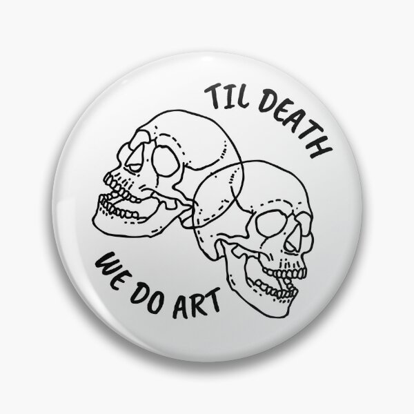 Item preview, Till Death We Do Art Skull designed and sold by ETCollections.