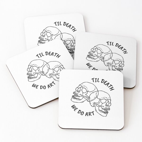 Item preview, Till Death We Do Art Skull designed and sold by ETCollections.