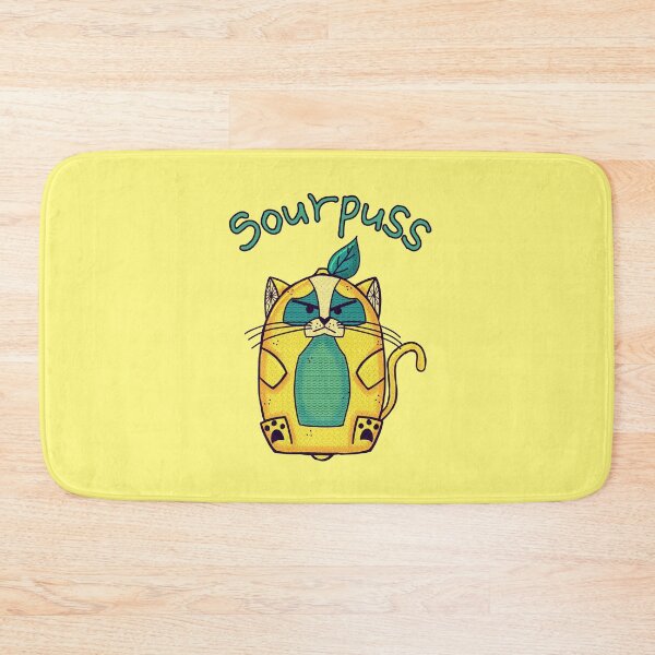 Item preview, Sourpuss angry cat designed and sold by Give Me that Pencil.