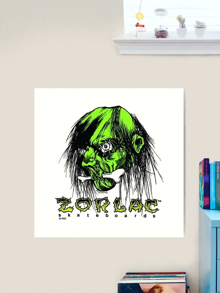 ZORLAC シュランケンヘッド PUSHEAD made in USA Zorlac Skateboards Pushead Pirate Skull Clear Z37B Vintage