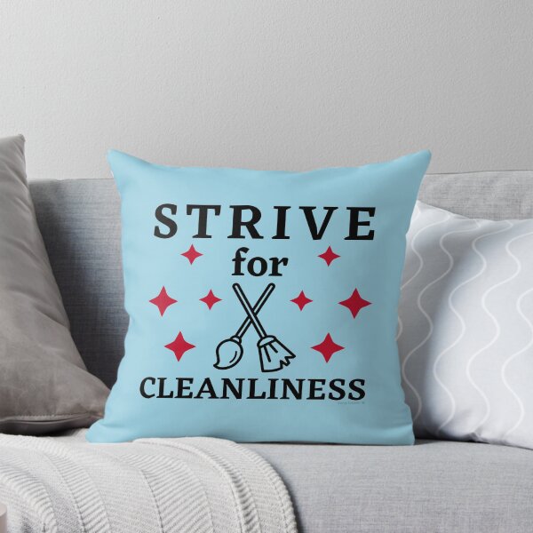 Item preview, Strive for Cleanliness Novelty Broom and Mop Cleaning Fun designed and sold by SavvyCleaner.