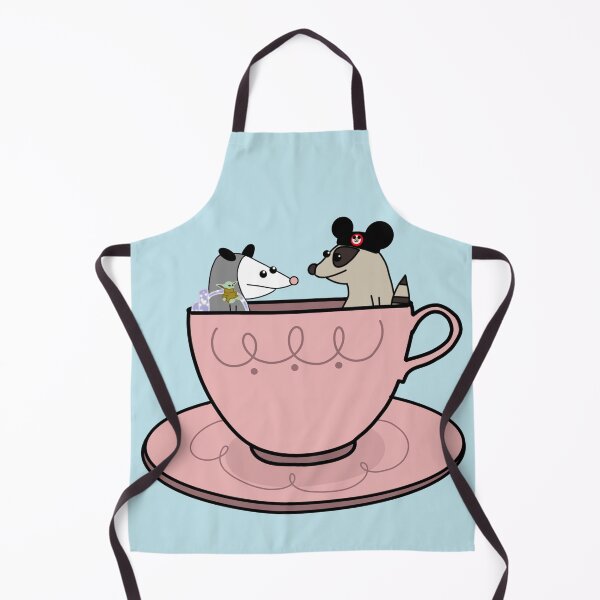 Item preview, Possum and Raccoon in Teacup designed and sold by Roanasaurus.
