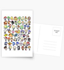 Super Smash Bros. All 58 Characters!! Postcards