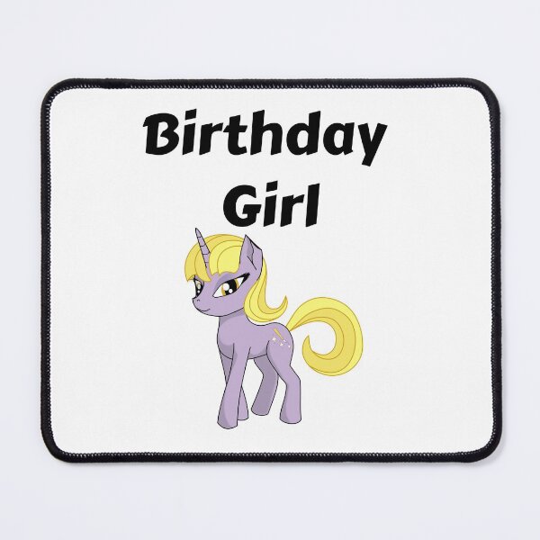 Item preview, Birthday Girl Unicorn Purple with Yellow Hair designed and sold by JRice66.
