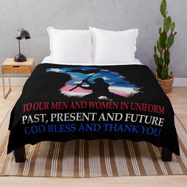 Item preview, To our men and women in uniform, past, present and future, God bless and Thank you designed and sold by HolidayGems.