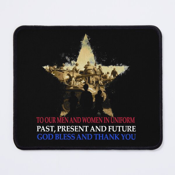 Item preview, To our men and women in uniform, past, present and future, God bless and Thank you designed and sold by HolidayGems.