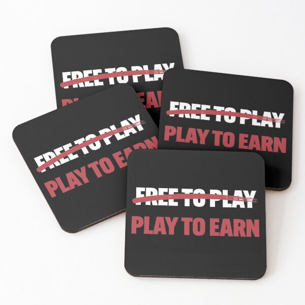 Item preview, Do Not Free To Play - Play To Earn To Make Money - White and Red Font designed and sold by Voyshop.
