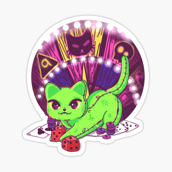 Oogie Boogie Scottish Fold Sticker