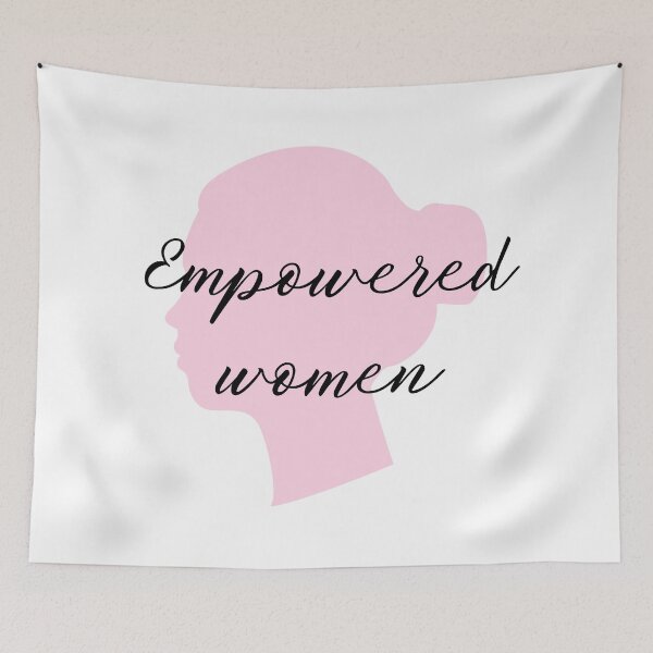 Item preview, female empowerment woman profile pink designed and sold by Cata-mcd.