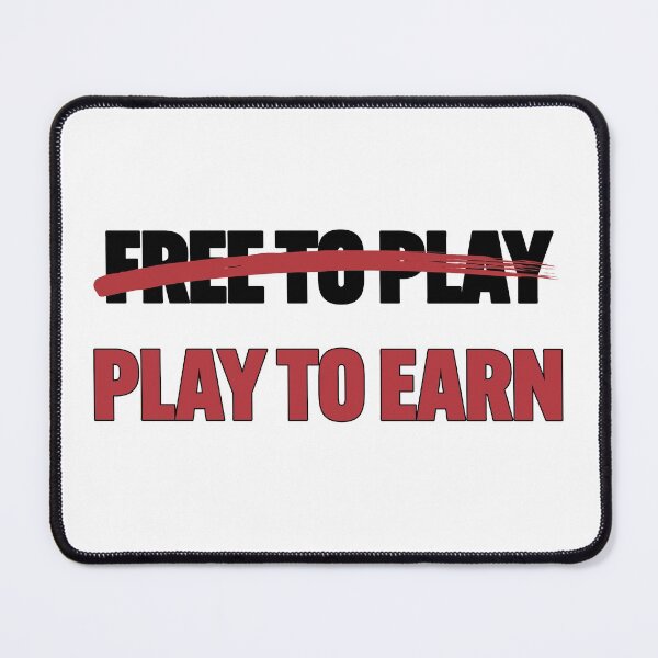 Item preview, Do Not Free To Play - Play To Earn To Make Money - Black and Red Font designed and sold by Voyshop.
