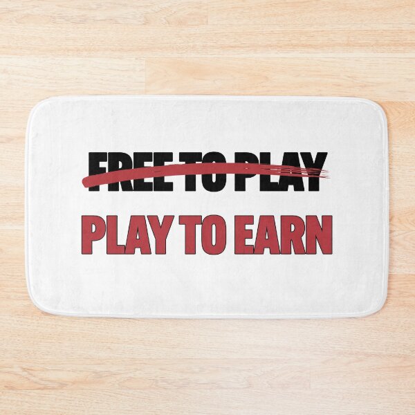 Item preview, Do Not Free To Play - Play To Earn To Make Money - Black and Red Font designed and sold by Voyshop.