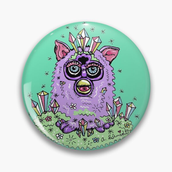 Item preview, Pastel Crystal 1990s Toy Evil Monster Creature Magical Whimsical Kawaii Cottagecore Illustration designed and sold by Intergalactic Unicorn: Art by Anna Schmidt.