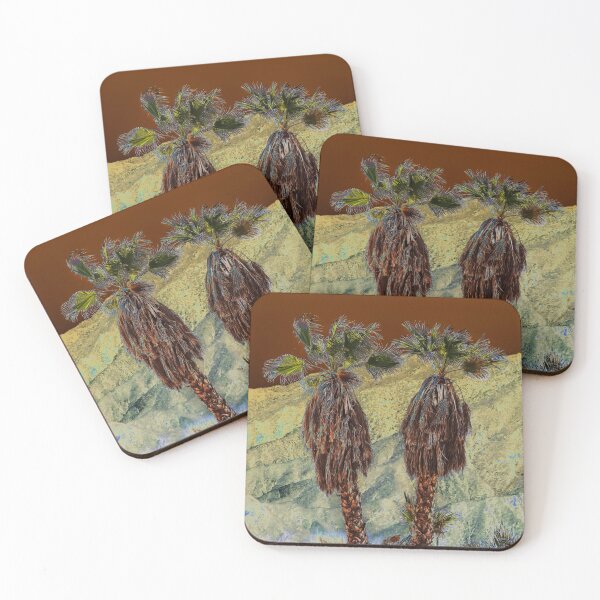 Item preview, Palmeras gemelas en el planeta Zorg al atardecer designed and sold by heatherfriedman.