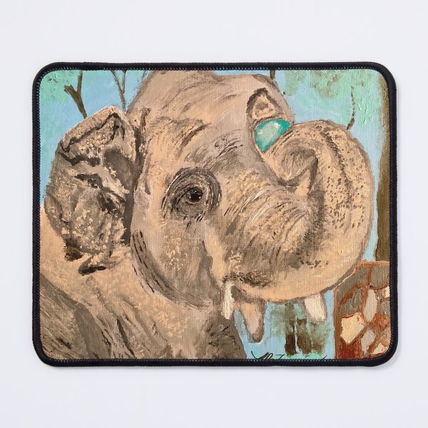 KAAVAN WORLD'S LONELIEST ELEPHANT RESCUED BY CHER Mouse Pad