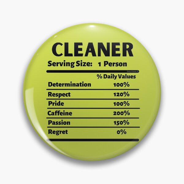 Item preview, Cleaner Nutrition This Novelty Cleaning Motivation Gifts designed and sold by SavvyCleaner.