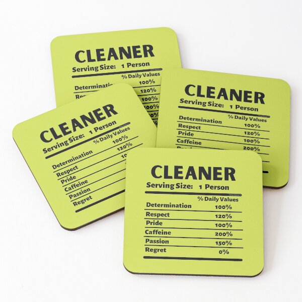 Item preview, Cleaner Nutrition This Novelty Cleaning Motivation Gifts designed and sold by SavvyCleaner.