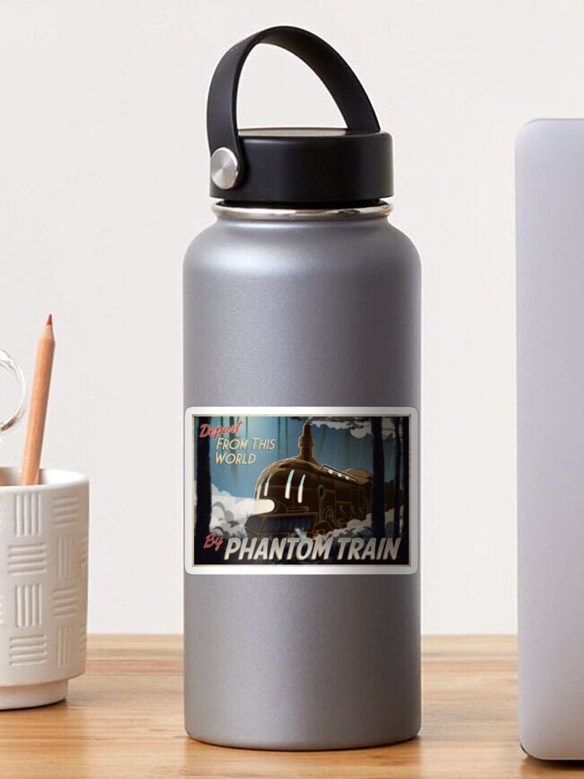 Thumbnail 1 of 3, Sticker, Final Fantasy VI - Come Ride the Phantom Train designed and sold by TheRetroVGers.