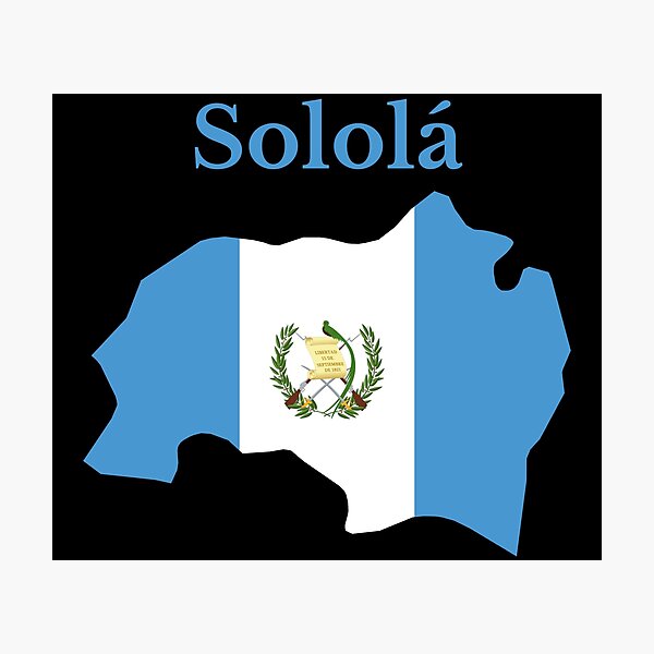 "Solola Department Map, Guatemala" Photographic Print for Sale by