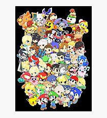 Super Smash Bros. All 58 Characters! Group Photographic Print