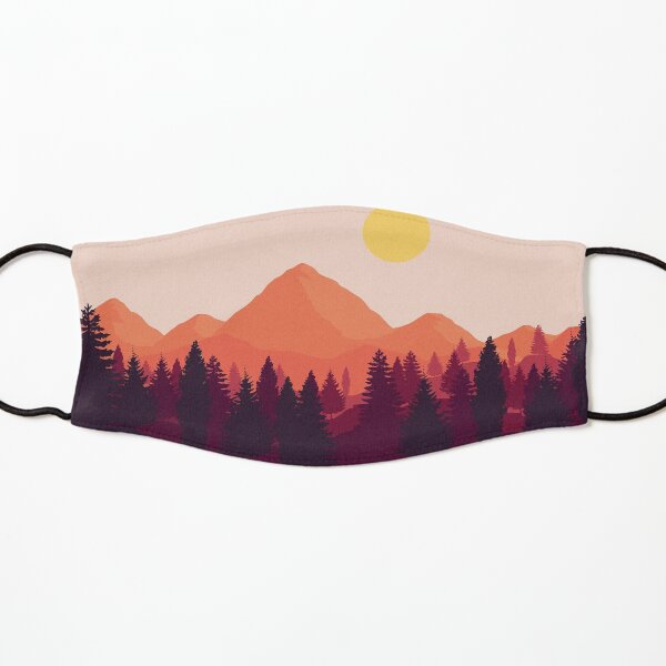 Forest Mountain Horizon Kids Mask