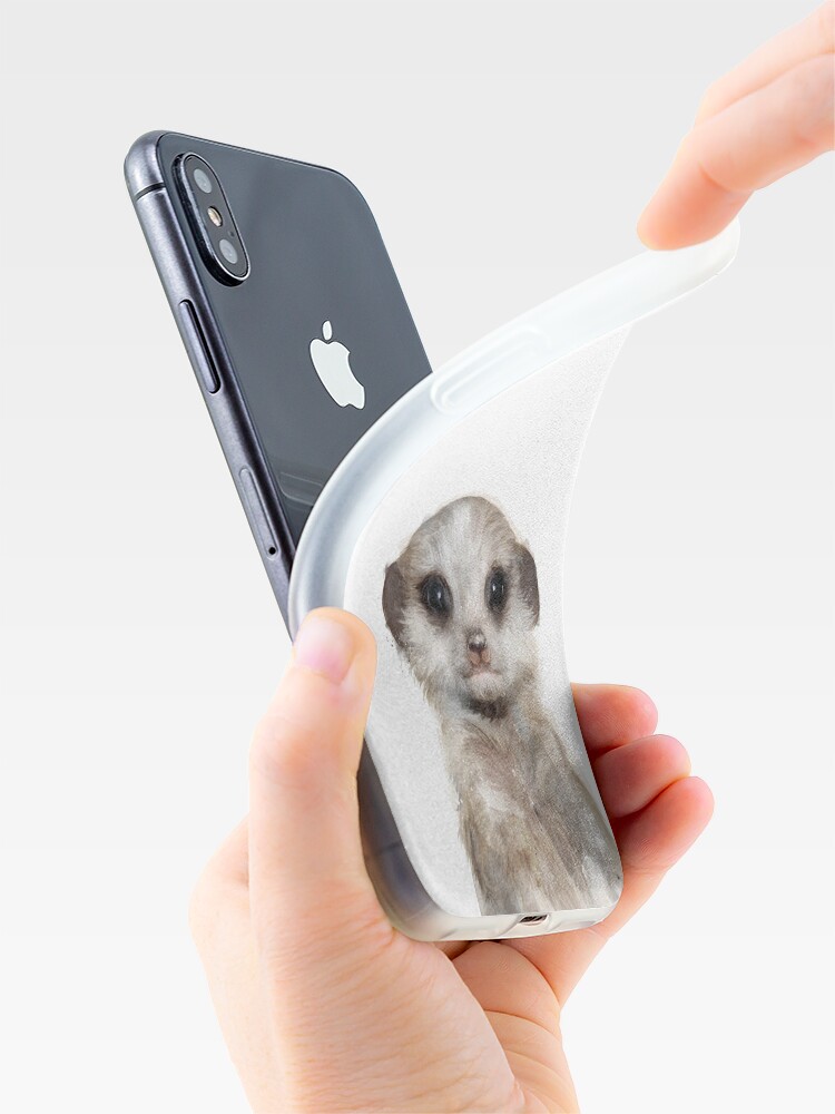 Alternate view of Little Meerkat iPhone Case & Cover