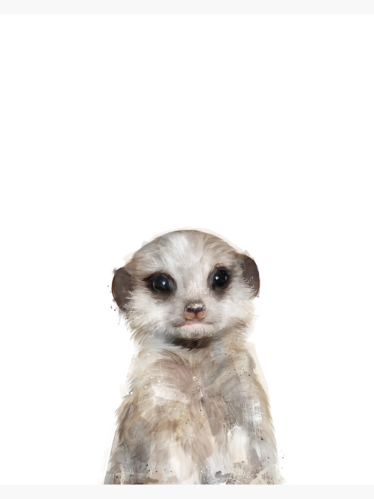 Thumbnail 3 of 3, Canvas Print, Little Meerkat designed and sold by Amy Hamilton.