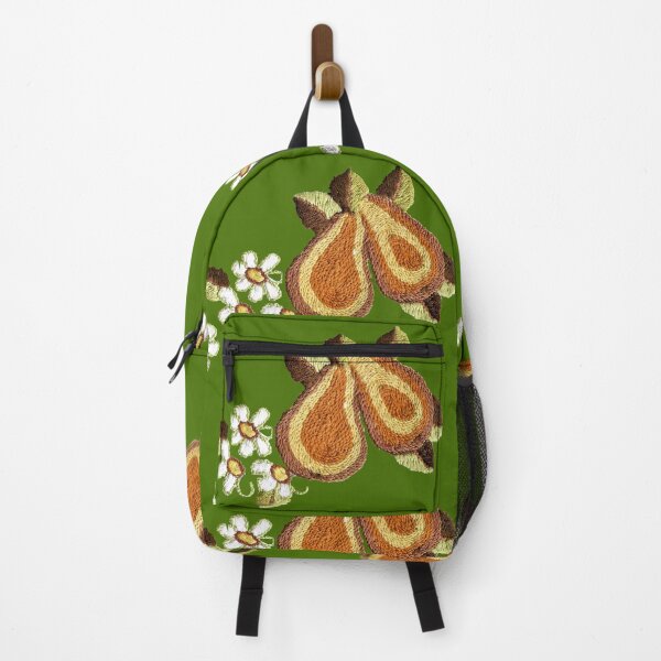 Item preview, Ukrainian Embroidery, pears on green back ground designed and sold by Faerieglen.
