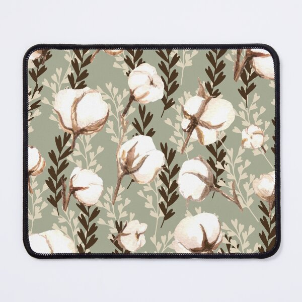 Item preview, Cotton Plant Pattern Green designed and sold by Jared Davies.