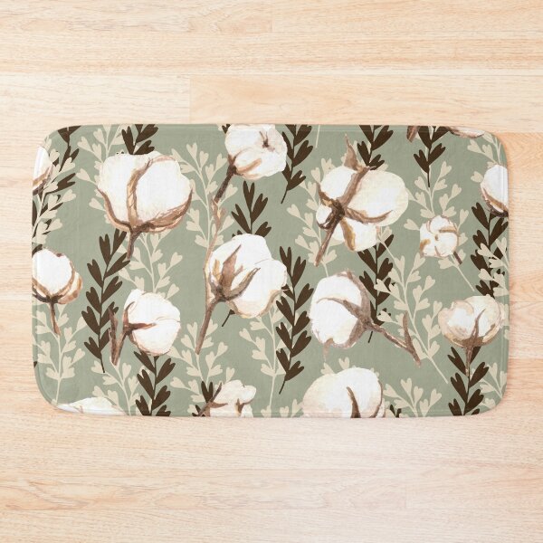 Item preview, Cotton Plant Pattern Green designed and sold by Jared Davies.