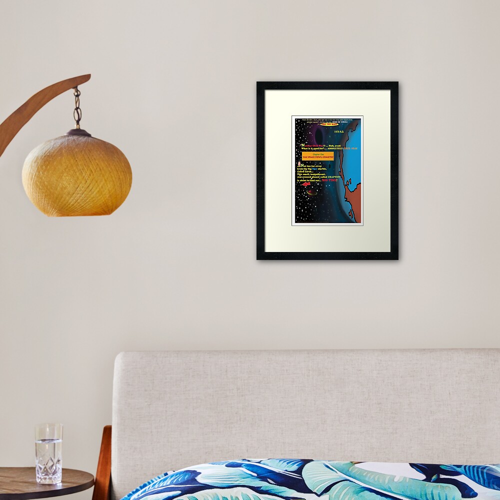 Bird of Steel Comix - Page #1 of 8 (Red Bubble POP-ART COLLECTION SERIES) Framed Art Print