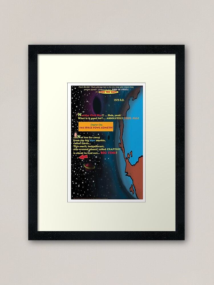 Alternate view of Bird of Steel Comix - Page #1 of 8 (Red Bubble POP-ART COLLECTION SERIES) Framed Art Print