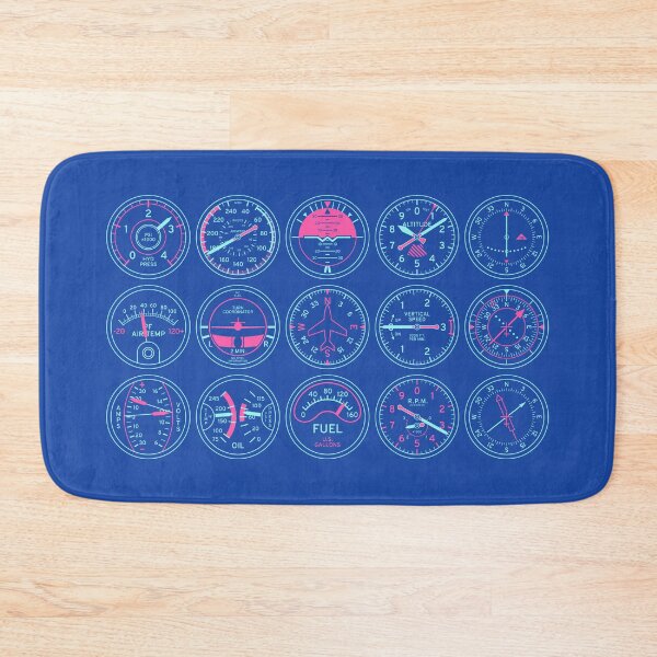 Item preview, Aircraft Flight Instruments - Portrait Blue designed and sold by VoodooCircus.
