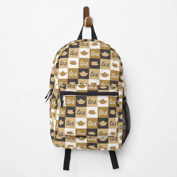 Item preview, Tea time pattern (brown/ocher version) designed and sold by Diversity-illus.