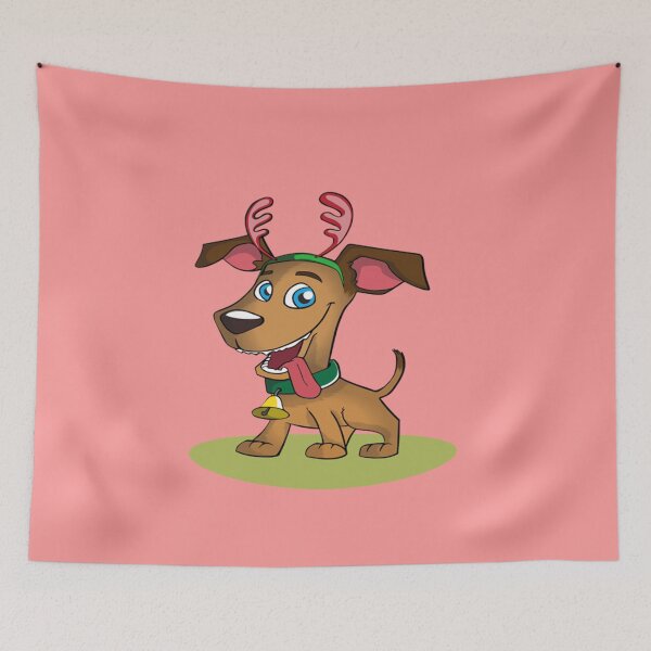Artikelvorschau, Weihnachtshund Hund von Kero Creative Designs_ entworfen und verkauft von GungetQuibe.