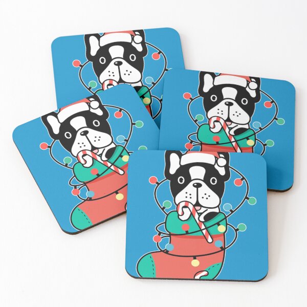Item preview, Christmas Dog  Frenchie Dog by Happy Lime_ designed and sold by GungetQuibe.