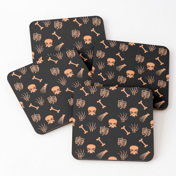Item preview, Skeleton Bones Pattern - Orange - by CH3Media designed and sold by CH3Media.
