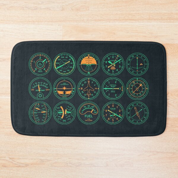 Item preview, Aircraft Flight Instruments - Portrait Night designed and sold by VoodooCircus.