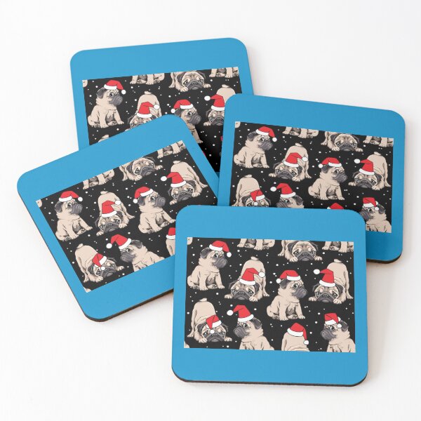 Item preview, Navidad Pug Dog Life Sombrero de Navidad Perro Pug designed and sold by GungetQuibe.