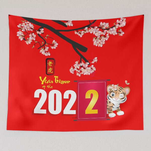 Item preview, Happy New Year Of The Tiger Chinese Zodiac Tiger designed and sold by taogiauco.