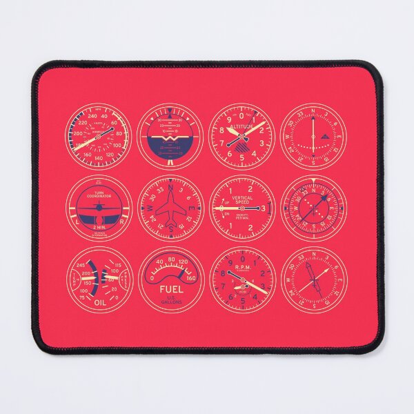 Item preview, Aircraft Flight Instruments - Portrait Red designed and sold by VoodooCircus.