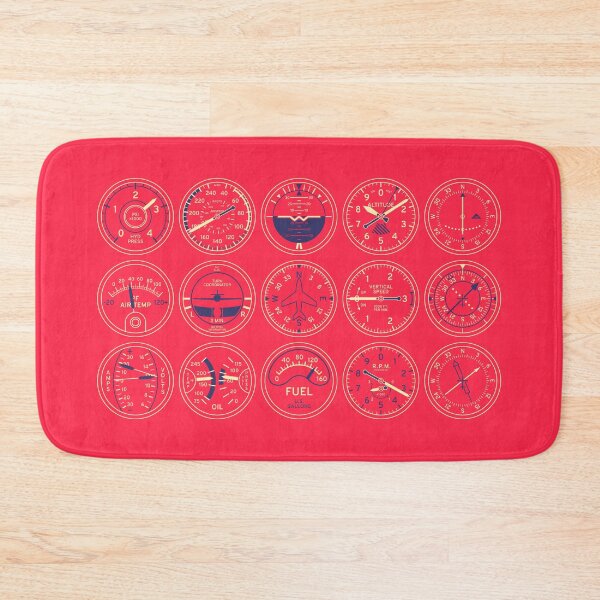 Item preview, Aircraft Flight Instruments - Portrait Red designed and sold by VoodooCircus.