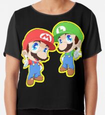 Super Smash Bros. Mario and Luigi! Chiffon Top