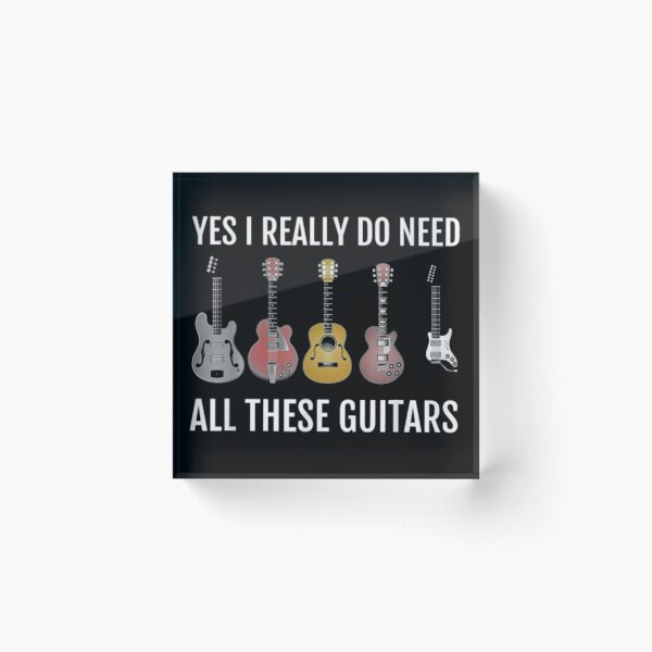 Item preview, I Really Do Need All These Guitars designed and sold by Phyllis Watlington.
