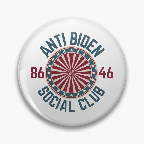Item preview, Anti Biden Social Club, 8646, American flag design designed and sold by Auntieck.