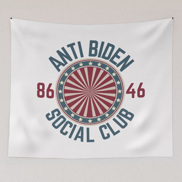Item preview, Anti Biden Social Club, 8646, American flag design designed and sold by Auntieck.
