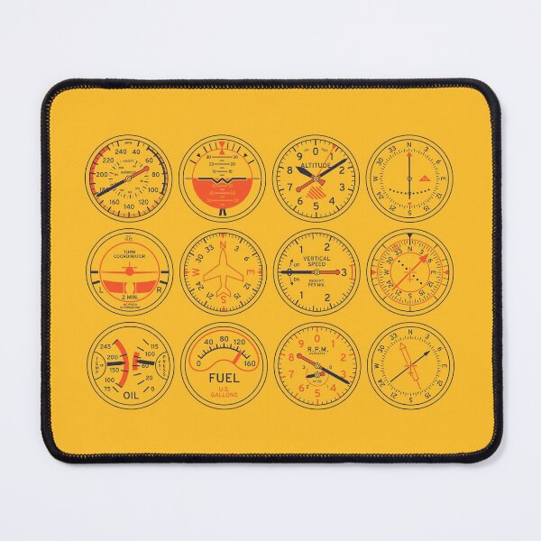 Item preview, Aircraft Flight Instruments - Portrait Yellow designed and sold by VoodooCircus.