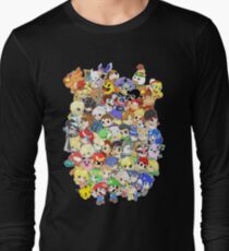 Super Smash Bros. All 58 Characters! Group Long Sleeve T-Shirt