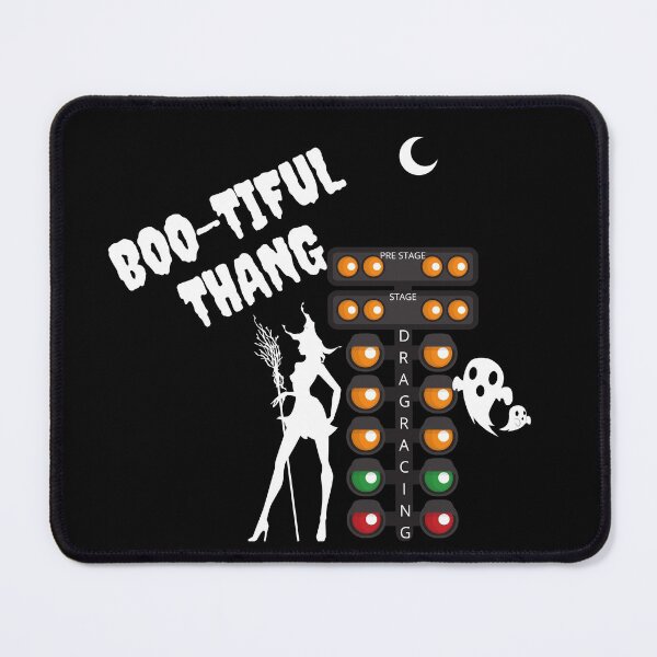 Item preview, Boo tiful Thang Silhouette Witch Broom Drag Racing Tree Halloween Ghost  designed and sold by CarantinedChaos.